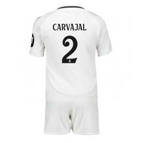 Billiga Real Madrid Daniel Carvajal #2 Hemmatröja Barn 2024-25 Kortärmad (+ Korta byxor)